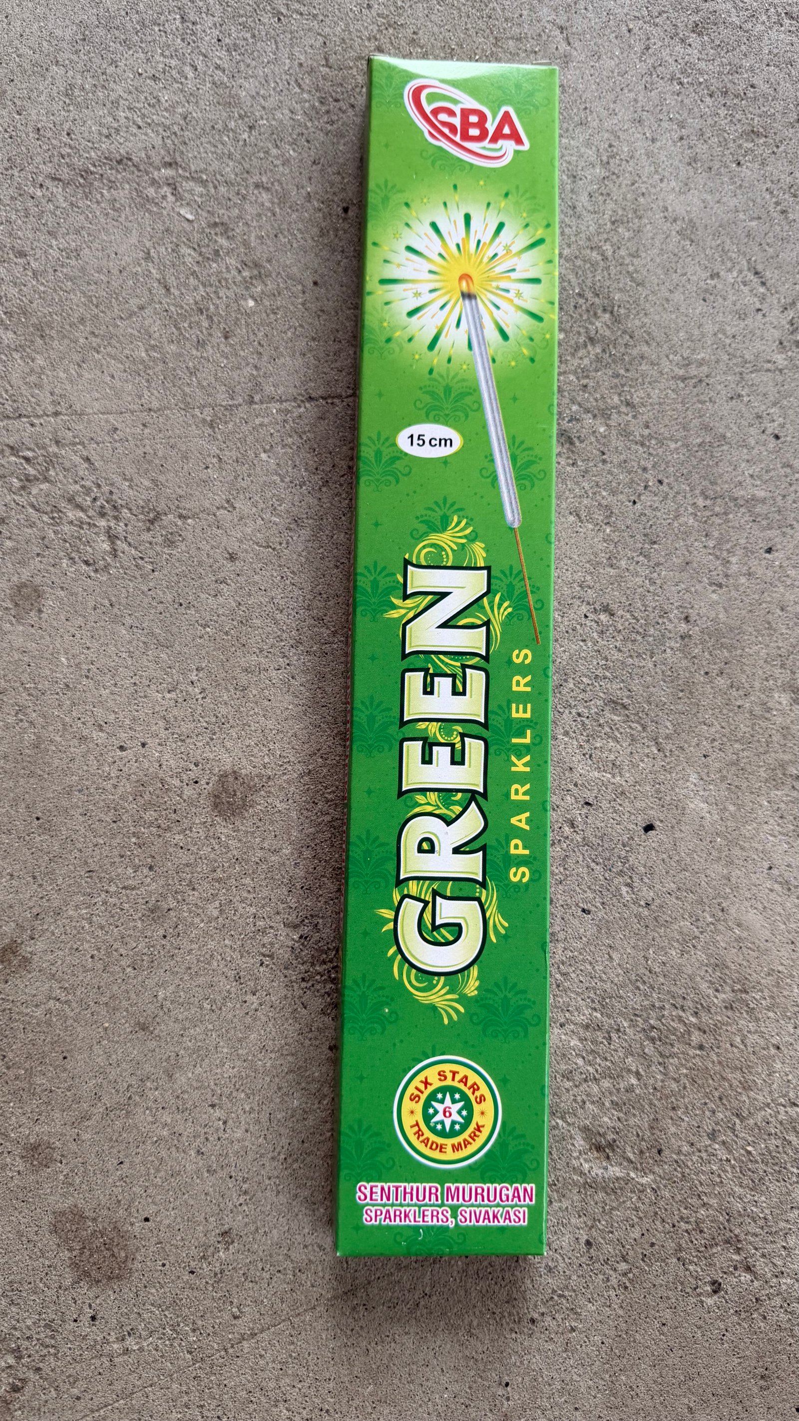 15 cm Green (10pcs) box