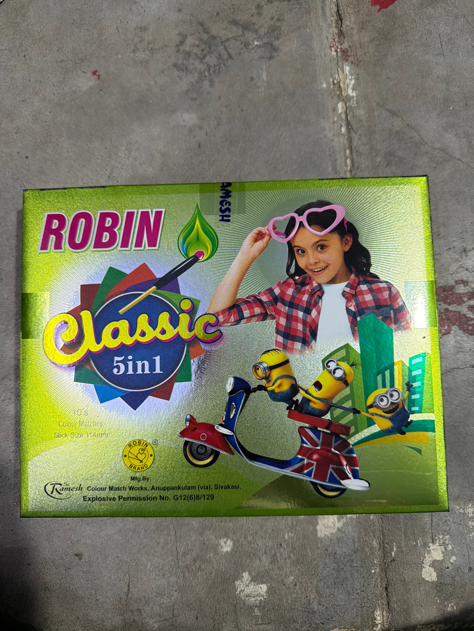 Robin classic 5 in 1 colour matches